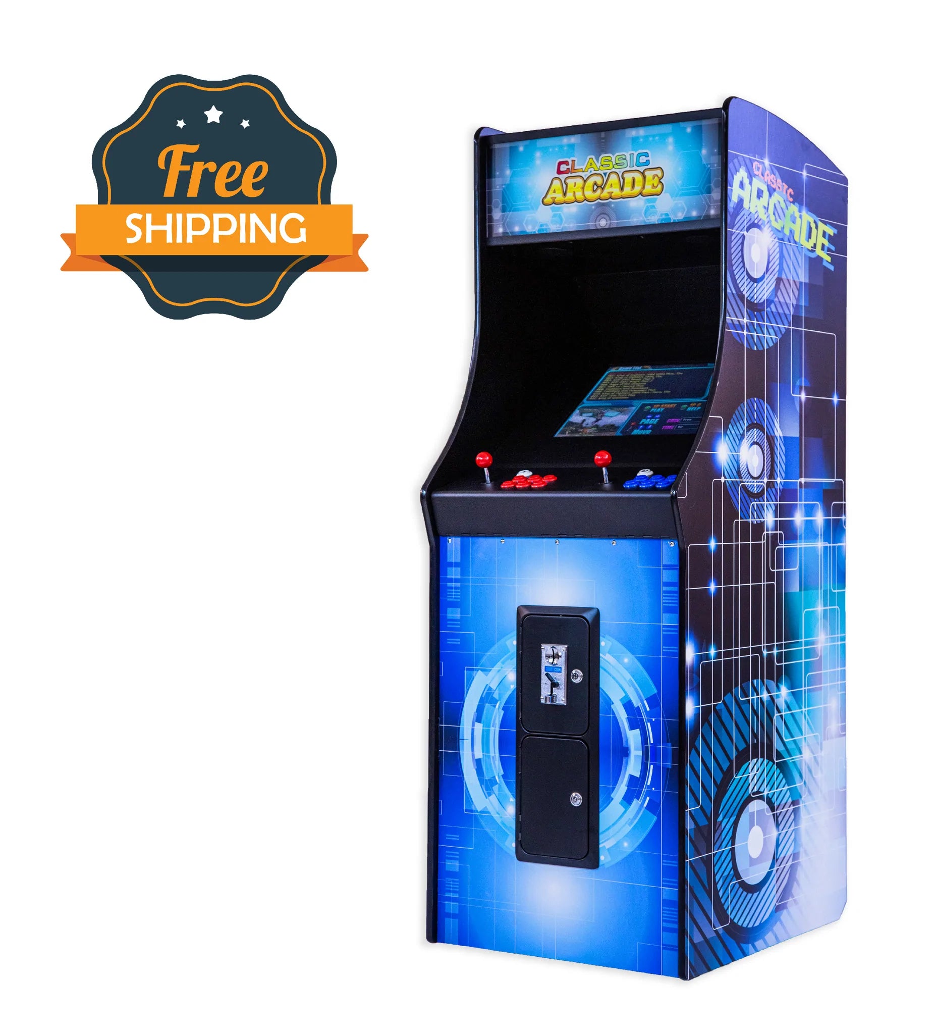 with Game Upright City Game Arcade Classic – 60 Full-Sized Room Games