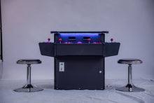 Load image into Gallery viewer, Full-sized, 3 Sided, Cocktail Table Arcade Game With 3,016 Classic, Golden Age, and Retro Games with Trackball

