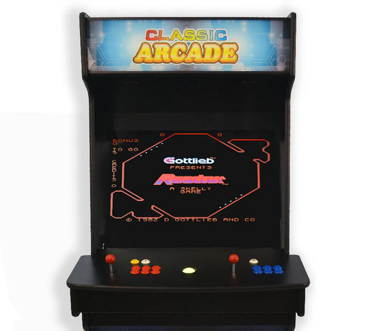 Full-Sized Two Player Upright Arcade Game With Trackball feat. 3,000 Games