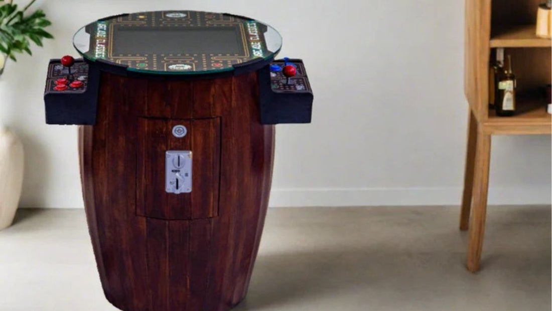 Barrel Arcade Game with 456 Classic & Golden Age Games from Game Room City. 