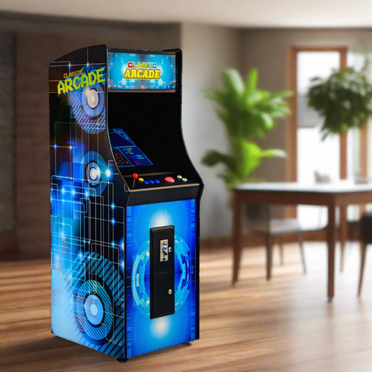 Full-Sized Upright Arcade Game with 456 Classic, Golden Age Games, and Trackball