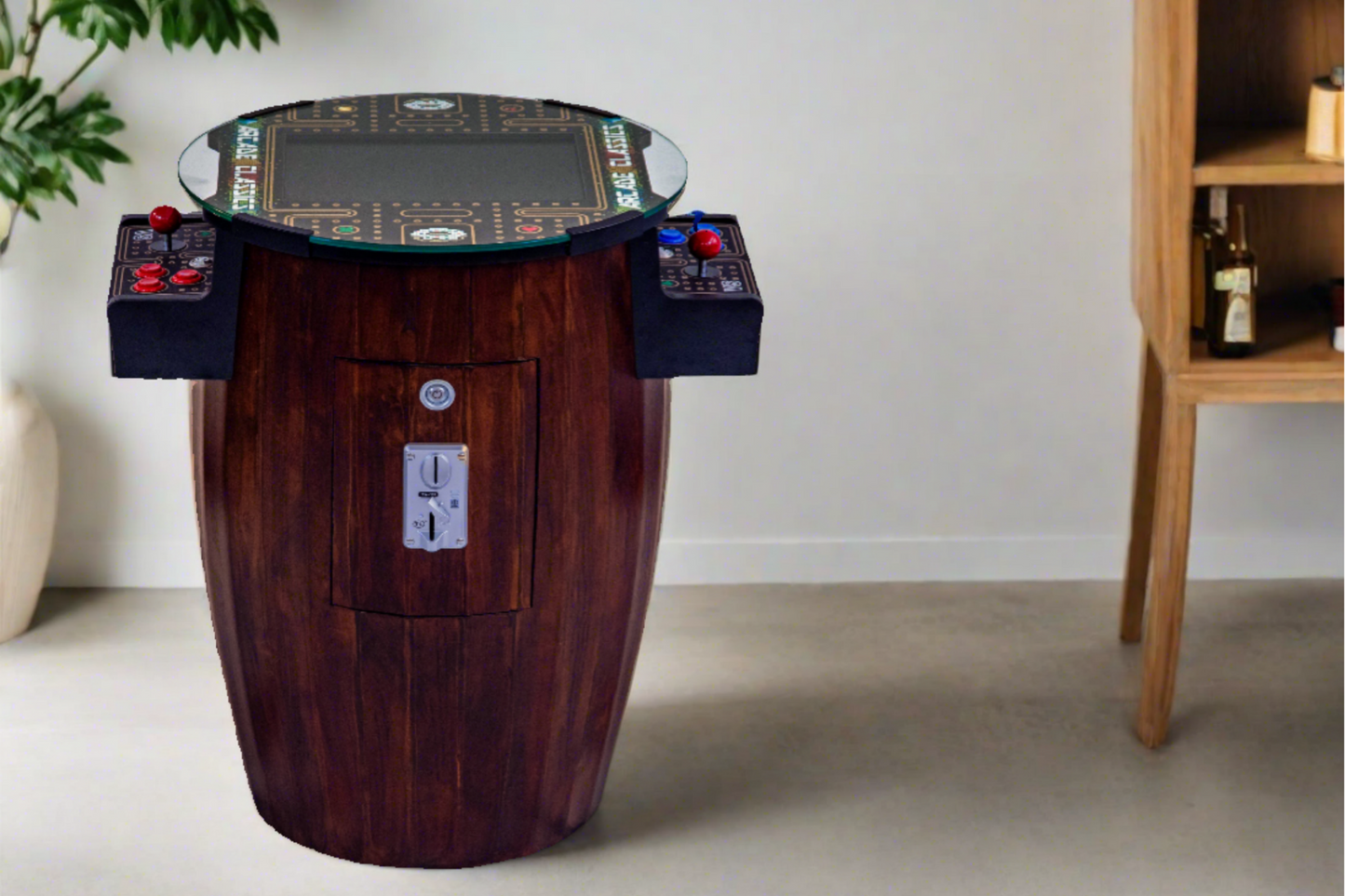 Barrel Arcade Game with 60 Classic Games