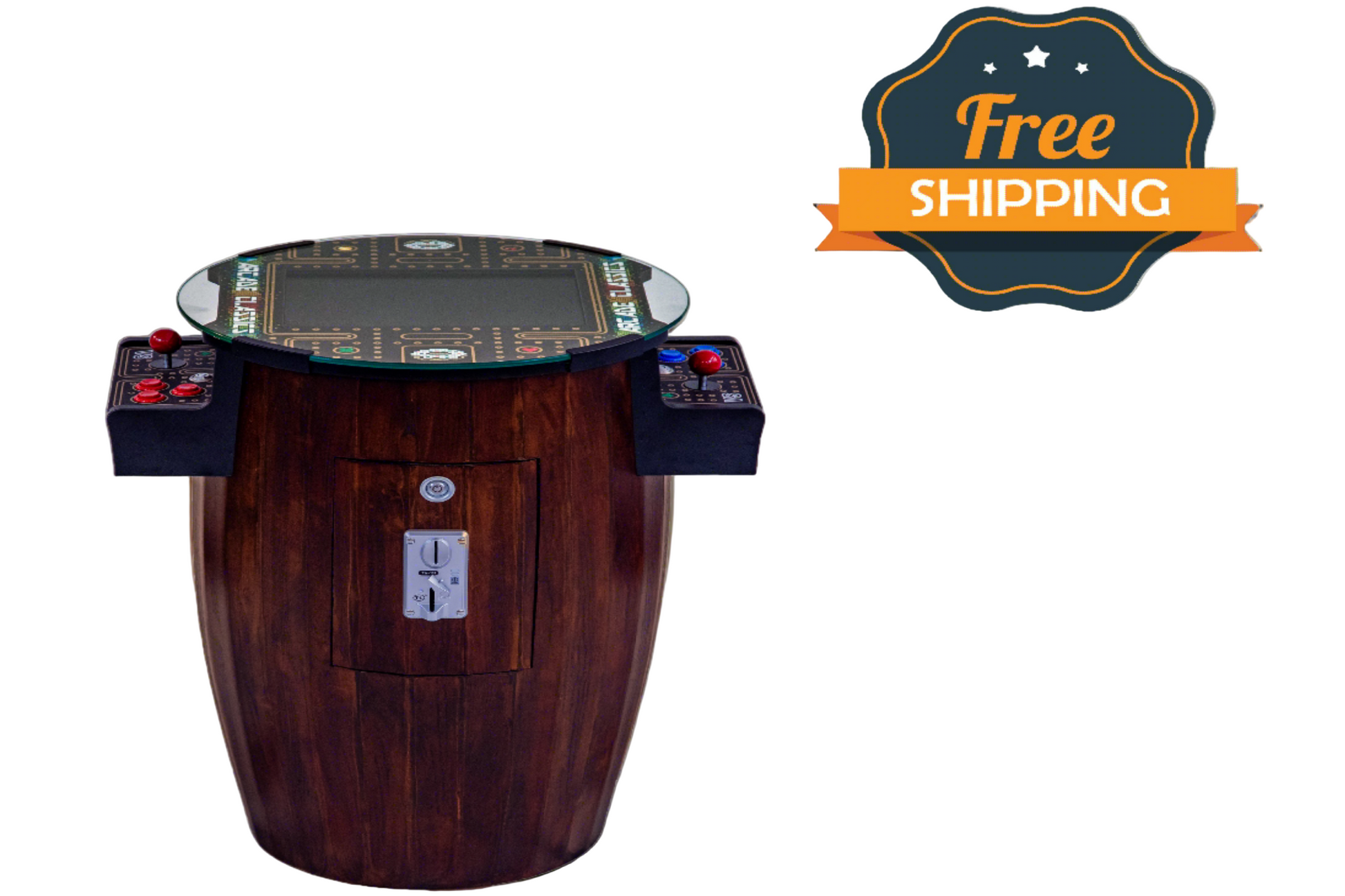 Barrel Arcade Game with 456 Classic & Golden Age Games