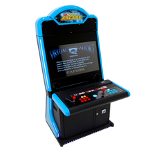 Load image into Gallery viewer, Blue and Metal &quot;Candy Cabinet&quot; Arcade Game With Trackball and 3,000 Games
