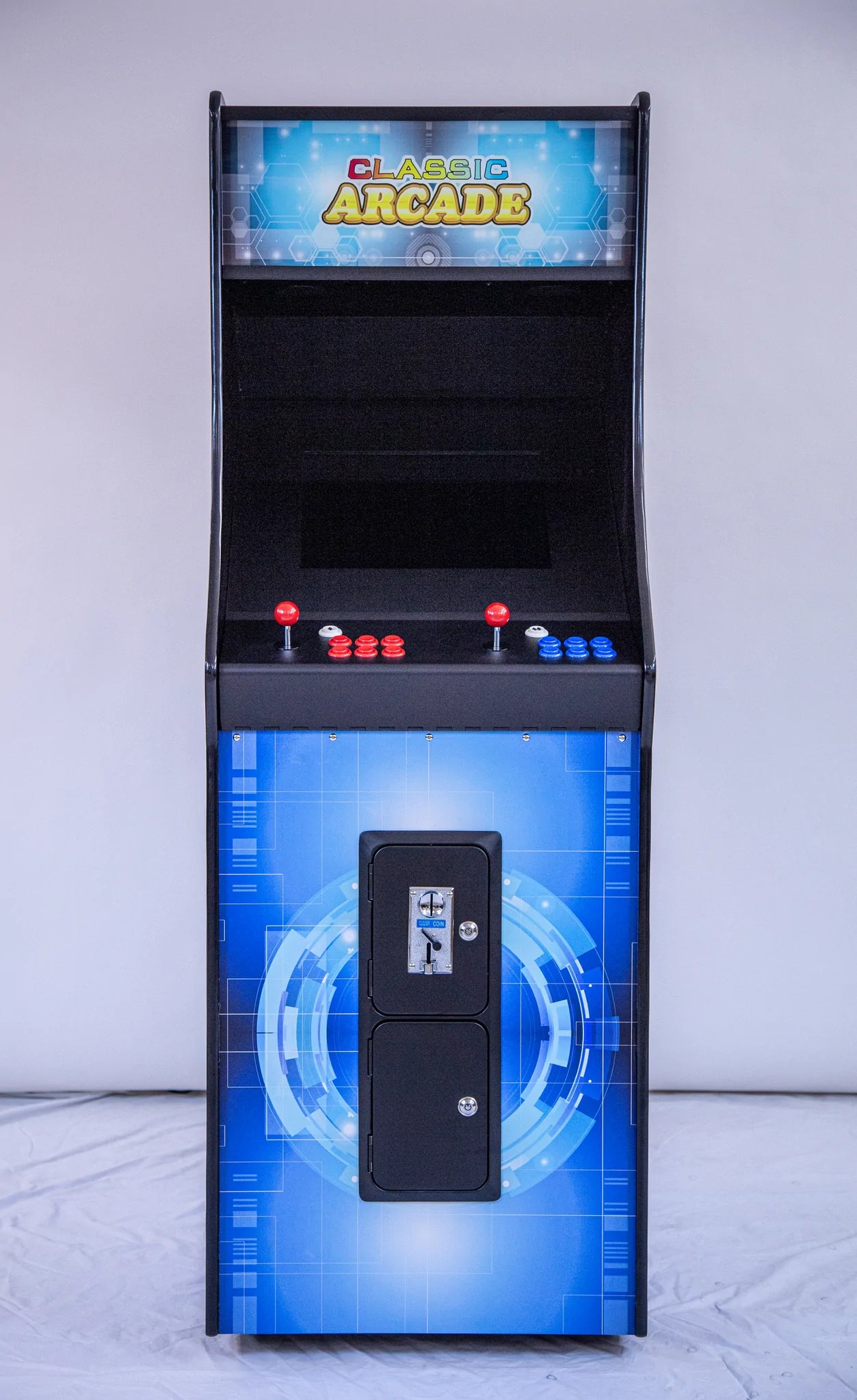 Full-Sized Upright Arcade Game with 456 Classic and Golden Age Games