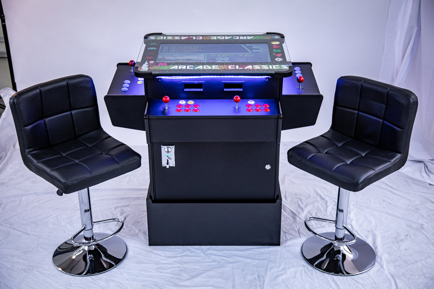 Full-sized, 3 Sided, Cocktail Table Arcade Game With 1,162 Classic, Golden Age, and Midway Games