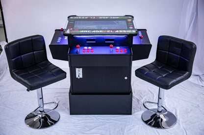 Full-sized, 3 Sided, Cocktail Table Arcade Game With 1,162 Classic, Golden Age, and Midway Games