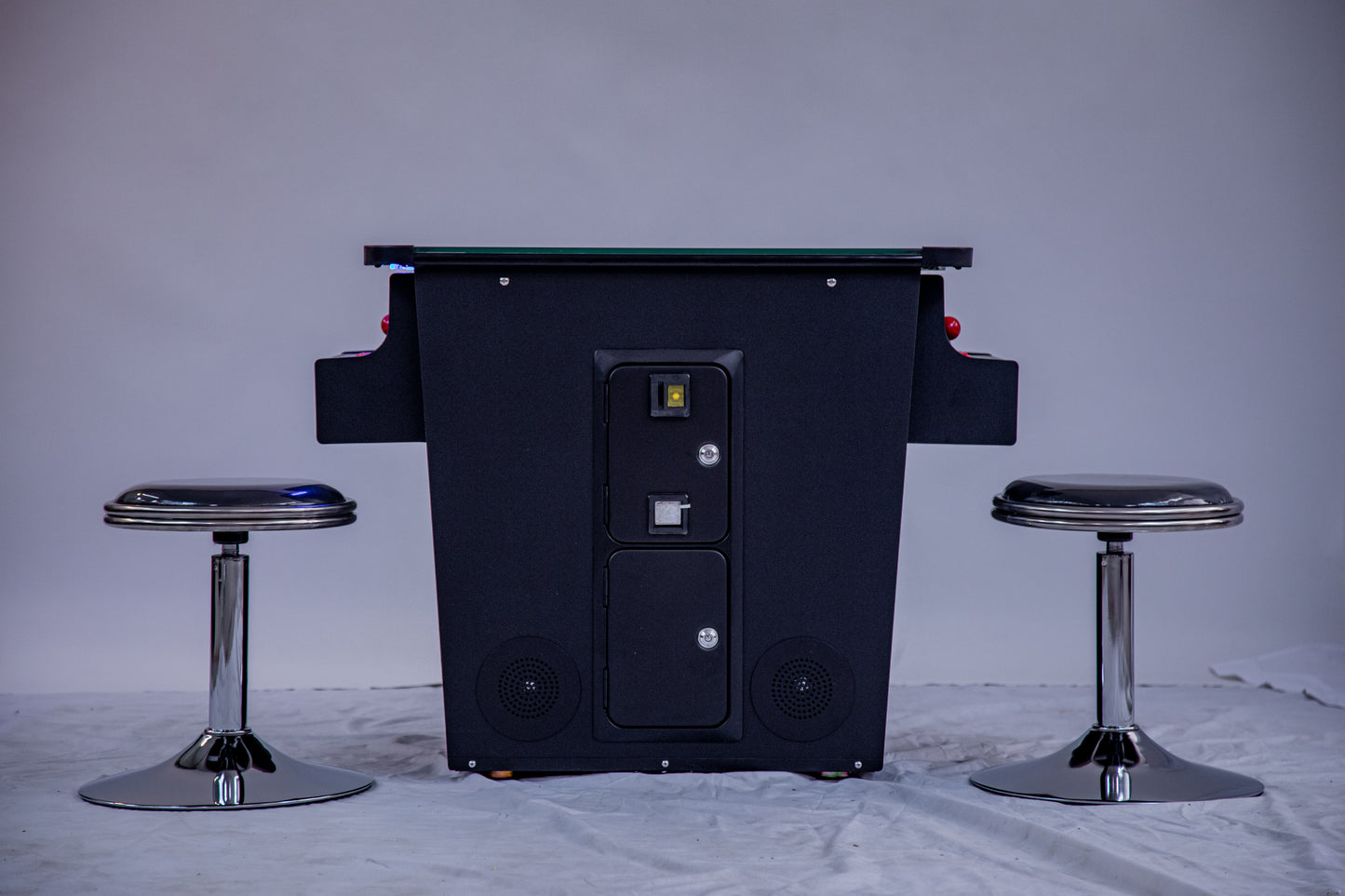 Full-sized Cocktail Table Arcade Game with 456 Classic and Golden Age Games with Trackball