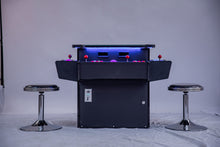 Load image into Gallery viewer, Full-sized, 3 Sided, Cocktail Table Arcade Game With 1,162 Classic, Golden Age, Retro Games, and Trackball

