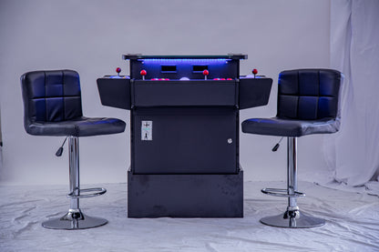 Full-sized, Three Sided, Cocktail Table Arcade Game With 3,016 Classic, Golden Age, Midway Games, and Trackball