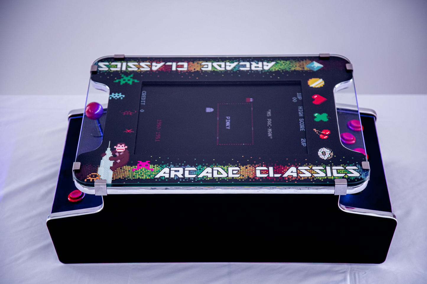 Mini Cocktail Table Arcade Game with 456 Classic and Golden Age Games!