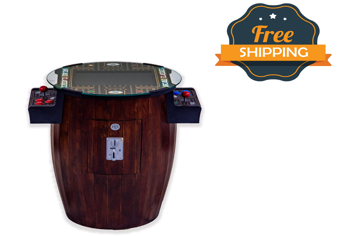 Barrel Arcade Game with 60 Classic Games