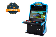 Load image into Gallery viewer, Blue and Metal &quot;Candy Cabinet&quot; Arcade Game With Trackball and 3,000 Games
