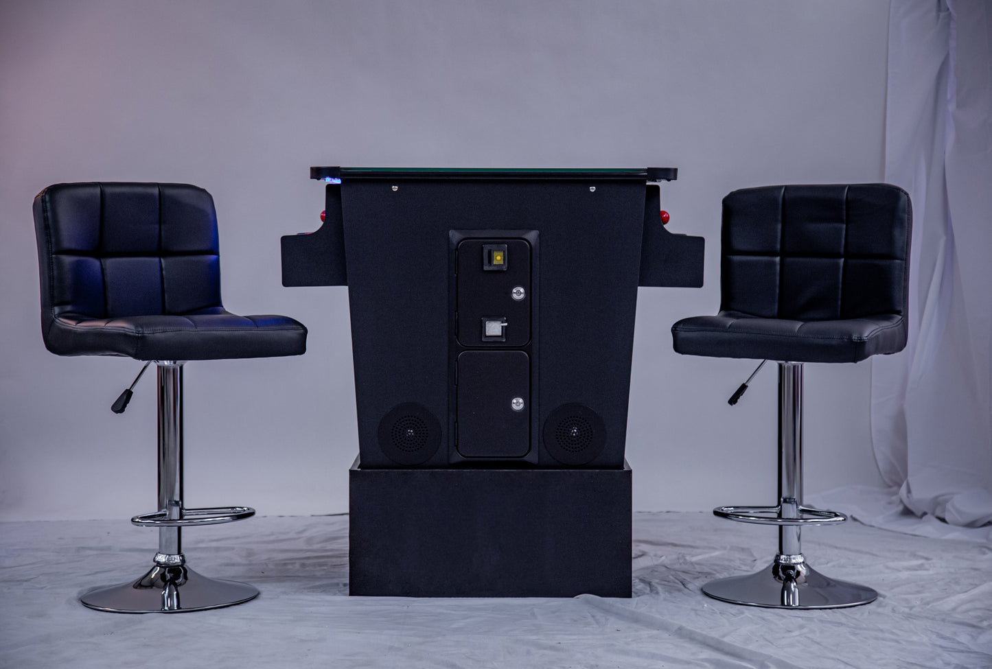 Full-sized Cocktail Table Arcade Game with 456 Classic and Golden Age Games with Trackball