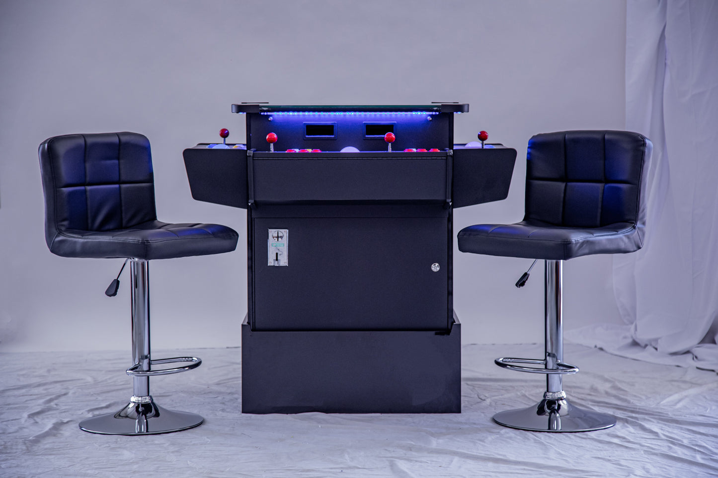 Full-sized, 3 Sided, Cocktail Table Arcade Game With 3,016 Classic, Golden Age, and Retro Games with Trackball